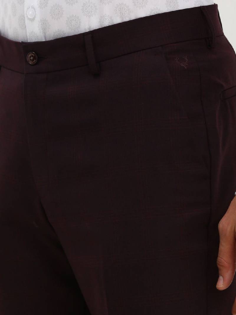 Checked slim-fit single-breasted formal suits