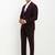 Checked slim-fit single-breasted formal suits