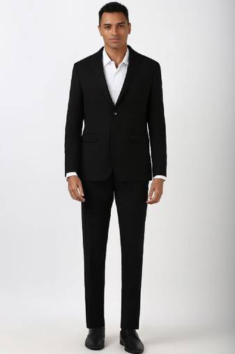 Self-design slim-fit two piece suits