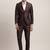 Men pure cotton single breasted two piece formal suit