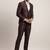 Men pure cotton single breasted two piece formal suit
