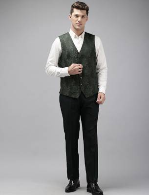Single breasted slim fit 3-piece formal suit 2