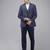 Super slim fit checked 3 piece formal suit