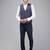Super slim fit checked 3 piece formal suit
