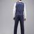 Super slim fit checked 3 piece formal suit
