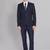 Men tailored regular fit patterned single breasted two piece suit