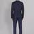 Men tailored regular fit patterned single breasted two piece suit