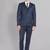 Men single-breasted cotton 3-piece long sleeves formal suit