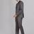 Men solid single-breasted reversible waistcoat three piece suit