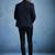 Men slim-fit single-breasted two-piece suits