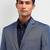 Men notched lapel tailored fit single-breasted two-piece suit