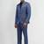 Men notched lapel tailored fit single-breasted two-piece suit