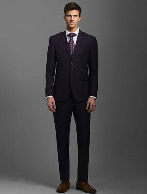 Self-design slim-fit single-breasted two-piece formal suits 1