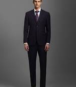 Self-design slim-fit single-breasted two-piece formal suits