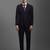 Self-design slim-fit single-breasted two-piece formal suits
