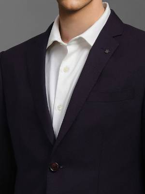 Self-design slim-fit single-breasted two-piece formal suits 2