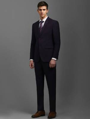 Self-design slim-fit single-breasted two-piece formal suits 3