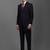Self-design slim-fit single-breasted two-piece formal suits