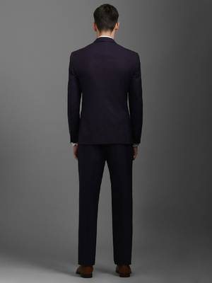 Self-design slim-fit single-breasted two-piece formal suits 4