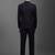 Self-design slim-fit single-breasted two-piece formal suits