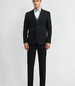 Men self design single-breasted blazer