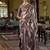 purple kanjivaram silk blend woven saree