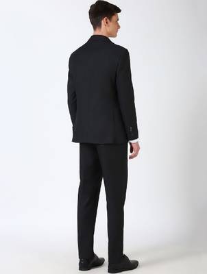Men formal slim-fit single-breasted two-piece suit 4
