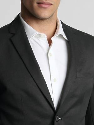 Men slim-fit single-breasted formal two-piece suit 2