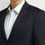 Men slim-fit single-breasted blazer and trousers two-piece formal suit