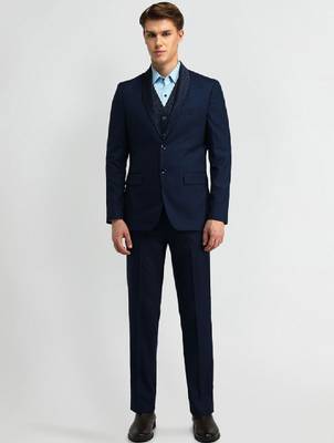 Men single-breasted 3 piece formal suit 1