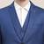 Men tailored fit pure cotton single-breasted three-piece suit