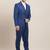 Men tailored fit pure cotton single-breasted three-piece suit