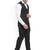 Men double-breasted regular fit waistcoat and trousers suit