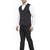 Men double-breasted regular fit waistcoat and trousers suit
