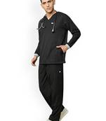 Men doctor 5-pocket full sleeves scrub suit