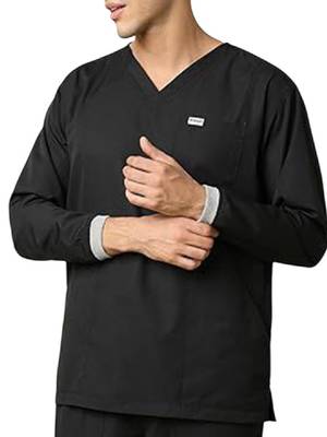 Men doctor 5-pocket full sleeves scrub suit 2
