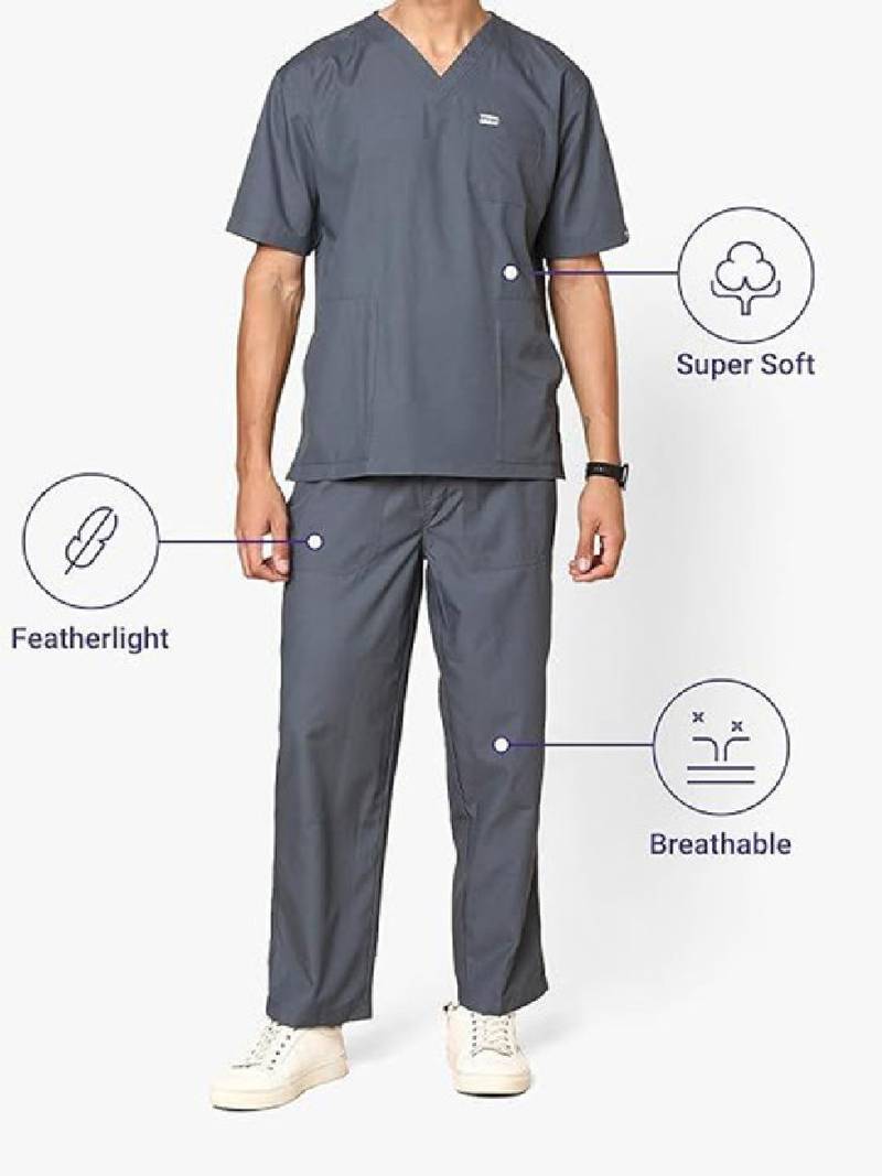 Men classic active scrub suits for doctors