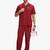 Classic men short sleeves active scrub suits