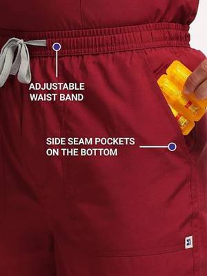 Classic men short sleeves active scrub suits 4