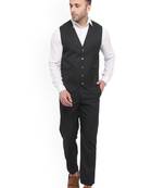 Men v-neck two-piece formal suit