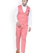 Men shawl collar double-breasted two-piece suit