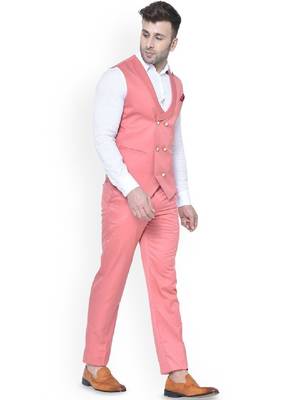 Men shawl collar double-breasted two-piece suit 3