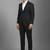 Textured slim-fit notched lapel single-breasted two-piece suit