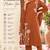 Brown embroidered kurta set for women with dupatta and pant