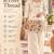 Cream chinon floral embroidered kurti set for women with palazzo