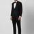 Men embroidered slim fit single-breasted 2 piece suits