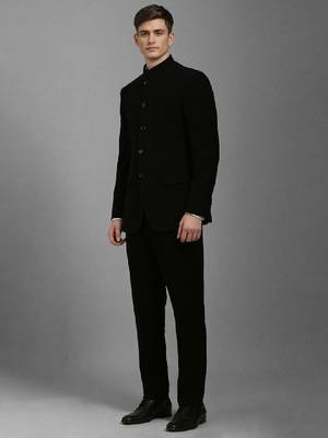 Women slim-fit bandhgala two-piece suit 3