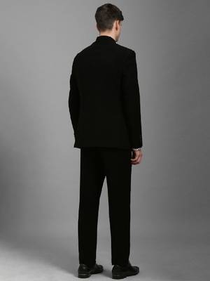 Women slim-fit bandhgala two-piece suit 4