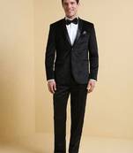 Men shawl collar neck single-breasted two-piece suit