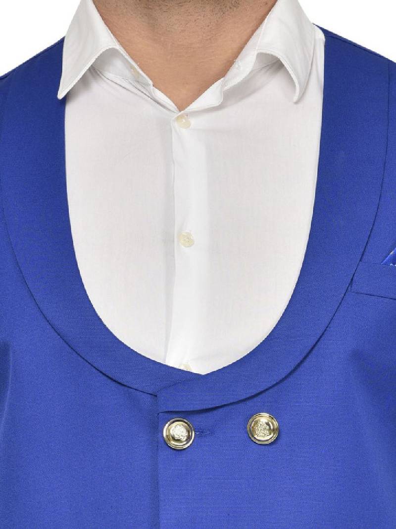 Men double-breasted two-piece suit